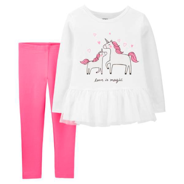 Set Conjunto Pantalón + Remera Manga Larga Infantil Carters